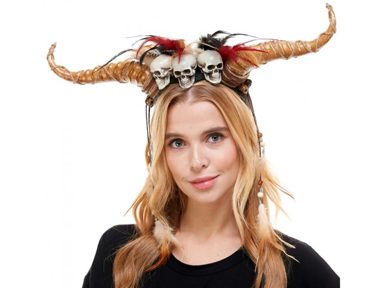 Voodoo Skull Horns Headband | Fantasy | Hats And Headpieces 1 Voodoo Skull Horns Headband | Fantasy | Hats And Headpieces
