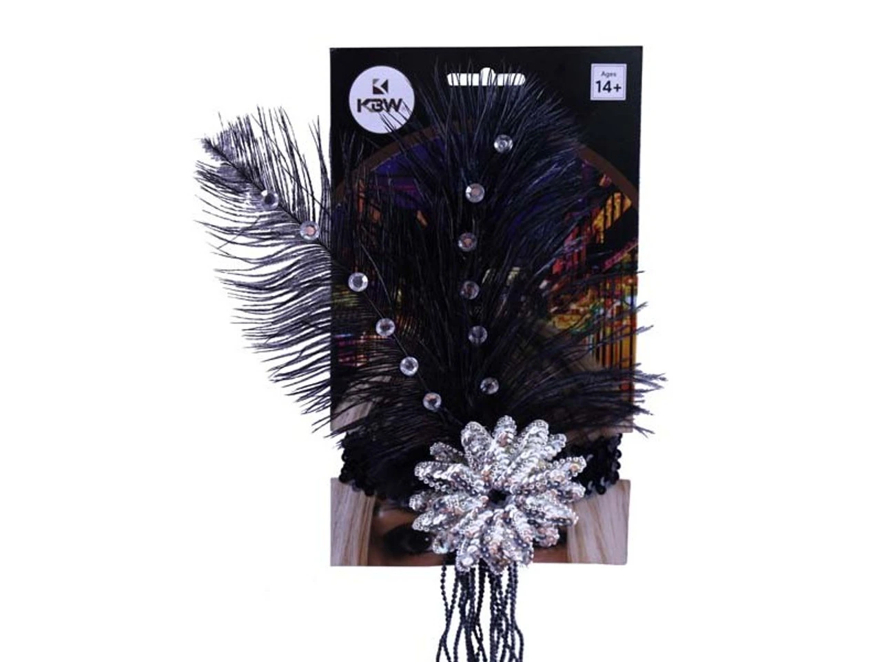 20s Feathers And Beads Flapper Head Band | 1920s | Hats And Headpieces 1 20s Feathers And Beads Flapper Head Band | 1920s | Hats And Headpieces