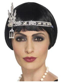 20s Jewel Silver Flapper Headband | 1920s | Hats And Headpieces