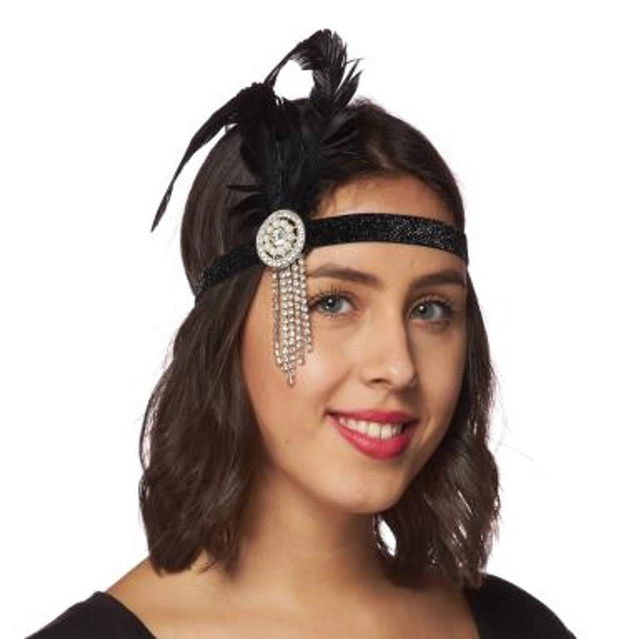 20s Feather Flapper Headband With Pearls | 1920s | Flapper Headbands 1 20s Feather Flapper Headband With Pearls | 1920s | Flapper Headbands