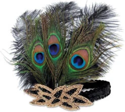 20s Flapper Peacock Headband | 1920s | Hats And Headpieces