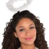 White Fluffy Marabou Angel Halo | Angels And Devils | Hats And Headpieces