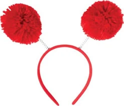 Pom Pom Red Headbopper | Novelty | Hats And Headpieces