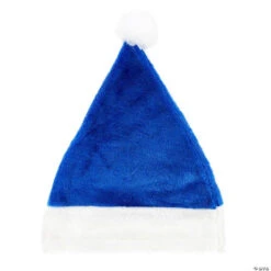 Santa Hat Plush Blue | Christmas | Seasonal Accessories