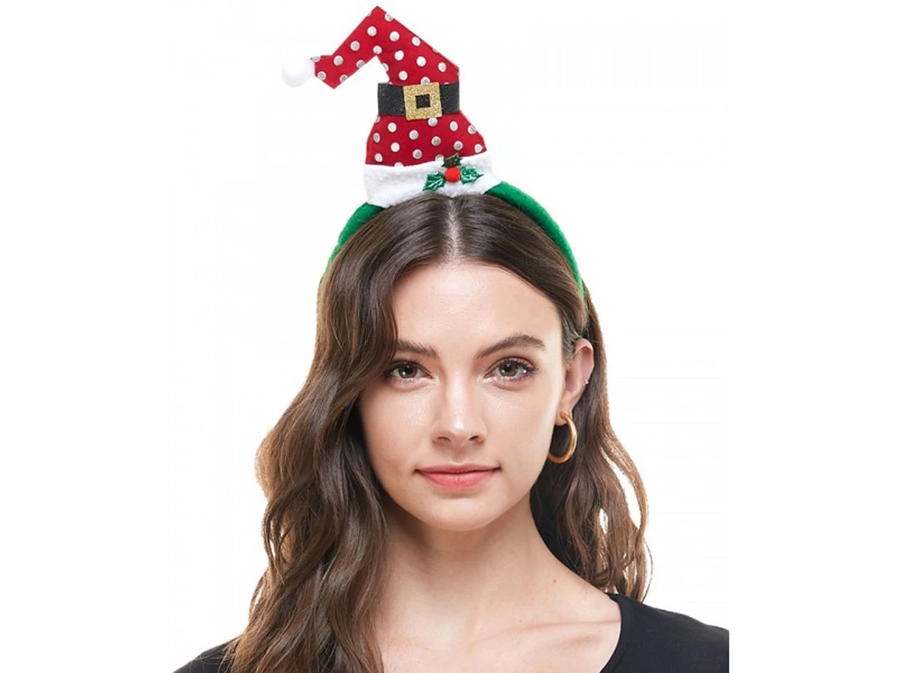 Santa Hat And Bowtie Headband Set | Christmas | Seasonal Accessories 1 Santa Hat And Bowtie Headband Set | Christmas | Seasonal Accessories