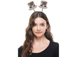 Gold Happy New Year Headband And Bowtie Set | Novelty | Hats And Headpieces