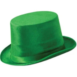Green Felt Top Hat | St Patricks Day | Hats And Headpieces