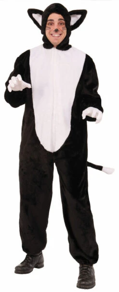 Black Cat Plush Costume | Animals | Mens Costumes