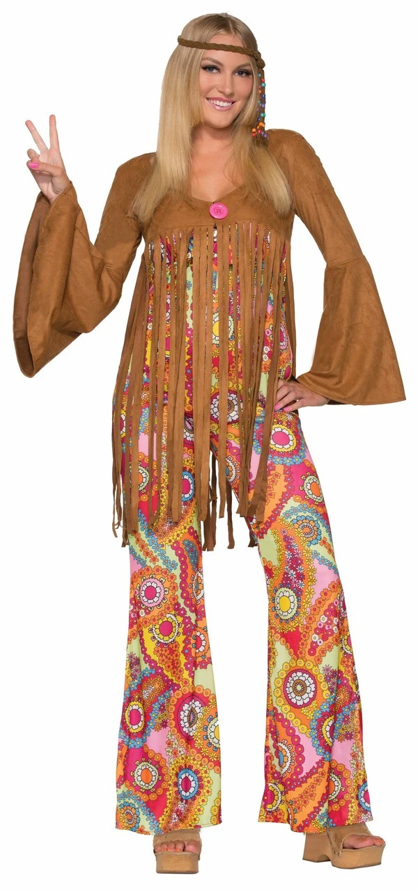 60s Groovy Sweetie Hippie Costume | 1960s | Womens Costumes 1 60s Groovy Sweetie Hippie Costume | 1960s | Womens Costumes