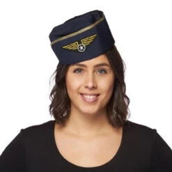 Retro Stewardess Flight Attendant Hat | Jobs | Hats And Headpieces