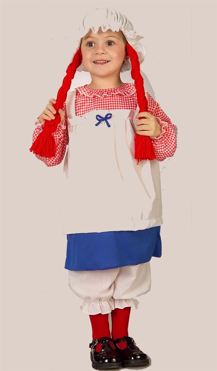 Adorable Lil Ragdoll Toddler Costume | Raggedy Ann | Childrens Costumes 1 Adorable Lil Ragdoll Toddler Costume | Raggedy Ann | Childrens Costumes