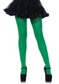 Nylon Tights Green | Hosiery | Legwear And Tights