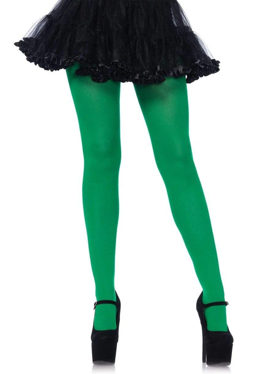 Nylon Tights Green | Hosiery | Legwear And Tights 1 Nylon Tights Green | Hosiery | Legwear And Tights