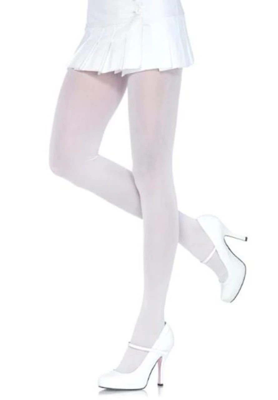 Nylon Tights White | Hosiery | Legwear And Tights 1 Nylon Tights White | Hosiery | Legwear And Tights