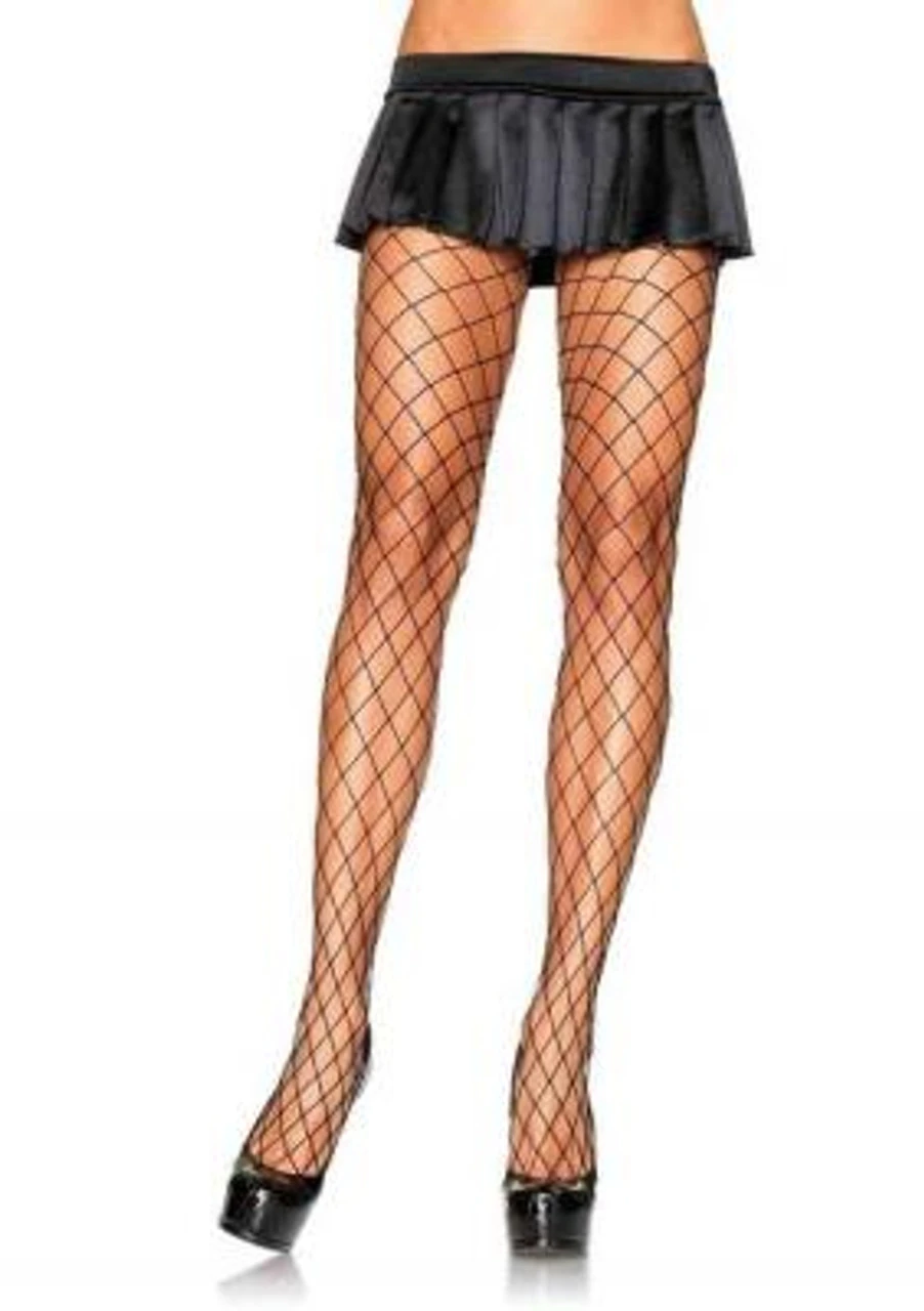 Spandex Diamond Net Tights Black | Hosiery | Legwear And Tights 2 Spandex Diamond Net Tights Black | Hosiery | Legwear And Tights - Image 2