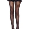 Sheer Tights With Opaque Vertical Stripes | Hosiery | Legwear And Tights