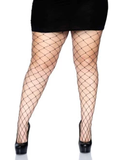 Plus Size Fence Net Tights Black | Hosiery | Legwear And Tights