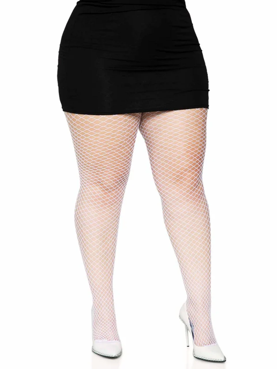Plus Size Spandex Industrial Net Tights White | Hosiery | Legwear And Tights 1 Plus Size Spandex Industrial Net Tights White | Hosiery | Legwear And Tights