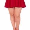 Plus Size Spandex Industrial Net Tights Red | Hosiery | Legwear And Tights