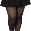 Plus Size Nylon Spandex Tights Black | Hosiery | Legwear And Tights