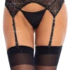 Rhinestone Garter Belt | Hosiery | Legwear And Tights