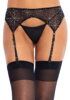 Rhinestone Garter Belt | Hosiery | Legwear And Tights