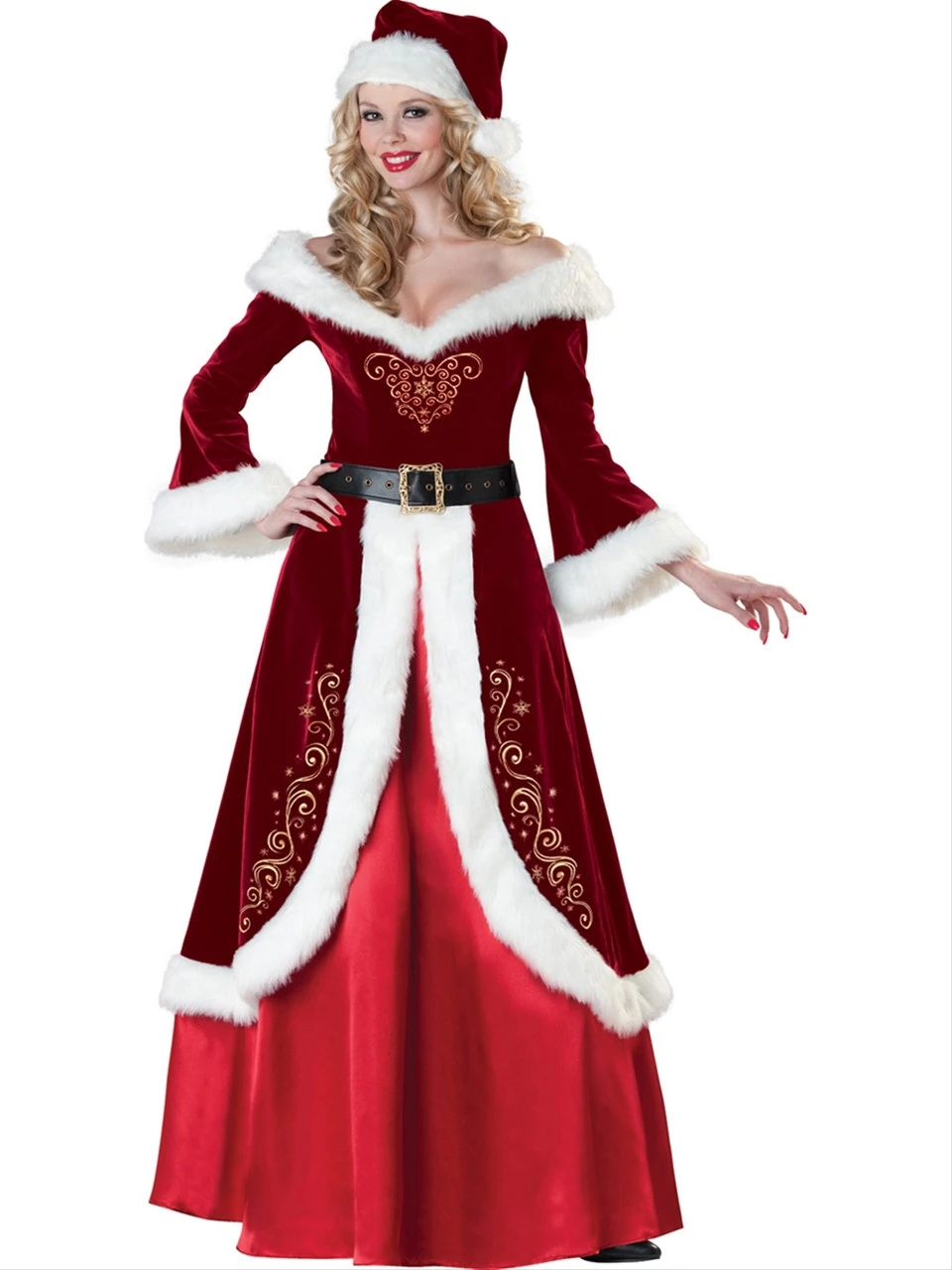 Mrs St Nick Deluxe Holiday Dress | Christmas | Womens Costumes 1 Mrs St Nick Deluxe Holiday Dress | Christmas | Womens Costumes