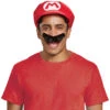 Mario Adult Hat And Mustache Super Mario Set | Super Mario Bros | Costume Kits