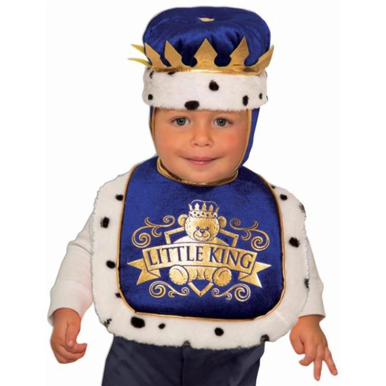 King Bib And Crown Set Infant | Medieval | Costume Kits 1 King Bib And Crown Set Infant | Medieval | Costume Kits