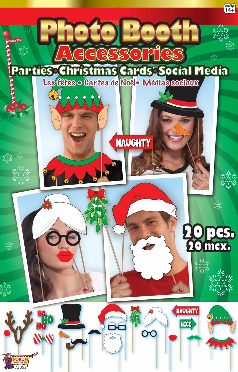 Photo Booth Accessories Kit | Christmas | Seasonal Accessories 1 Photo Booth Accessories Kit | Christmas | Seasonal Accessories