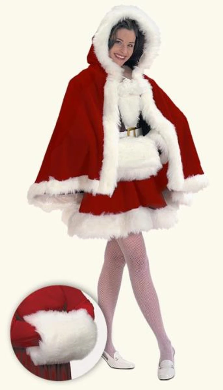 Mrs Claus Capelet And Muff | Christmas | Costume Kits 1 Mrs Claus Capelet And Muff | Christmas | Costume Kits