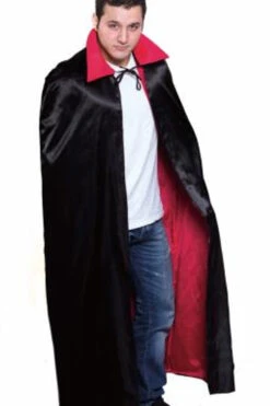 56 Inch Black And Red Reversible Vampire Cape | Halloween | Costume Pieces