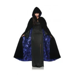 Purple Gothic Flocked Cape | Gothic | Costume Pieces