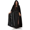 Black Velvet Hooded Cape | Gothic | Costume Pieces