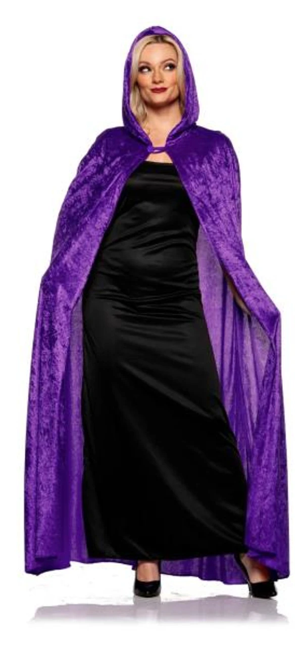 Purple Velvet Witches Cloak | Halloween | Costume Pieces 1 Purple Velvet Witches Cloak | Halloween | Costume Pieces