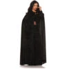 Black Velvet Gothic Cape With Collar | Gothic | Costume Pieces