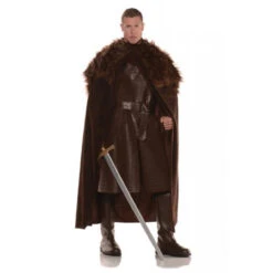 Brown Renaissance Cape With Faux Fur | Medieval | Costume Pieces