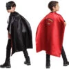 Batman Superman Childrens Reversible Cape And Mask | DC | Costume Capes