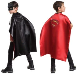 Batman Superman Childrens Reversible Cape And Mask | DC | Costume Capes
