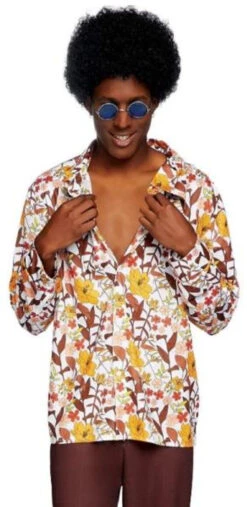 70s Floral Disco Shirt | 1970s | Costume Pieces