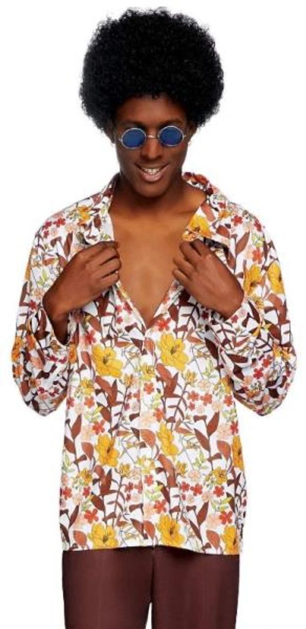 70s Floral Disco Shirt | 1970s | Costume Pieces 1 70s Floral Disco Shirt | 1970s | Costume Pieces