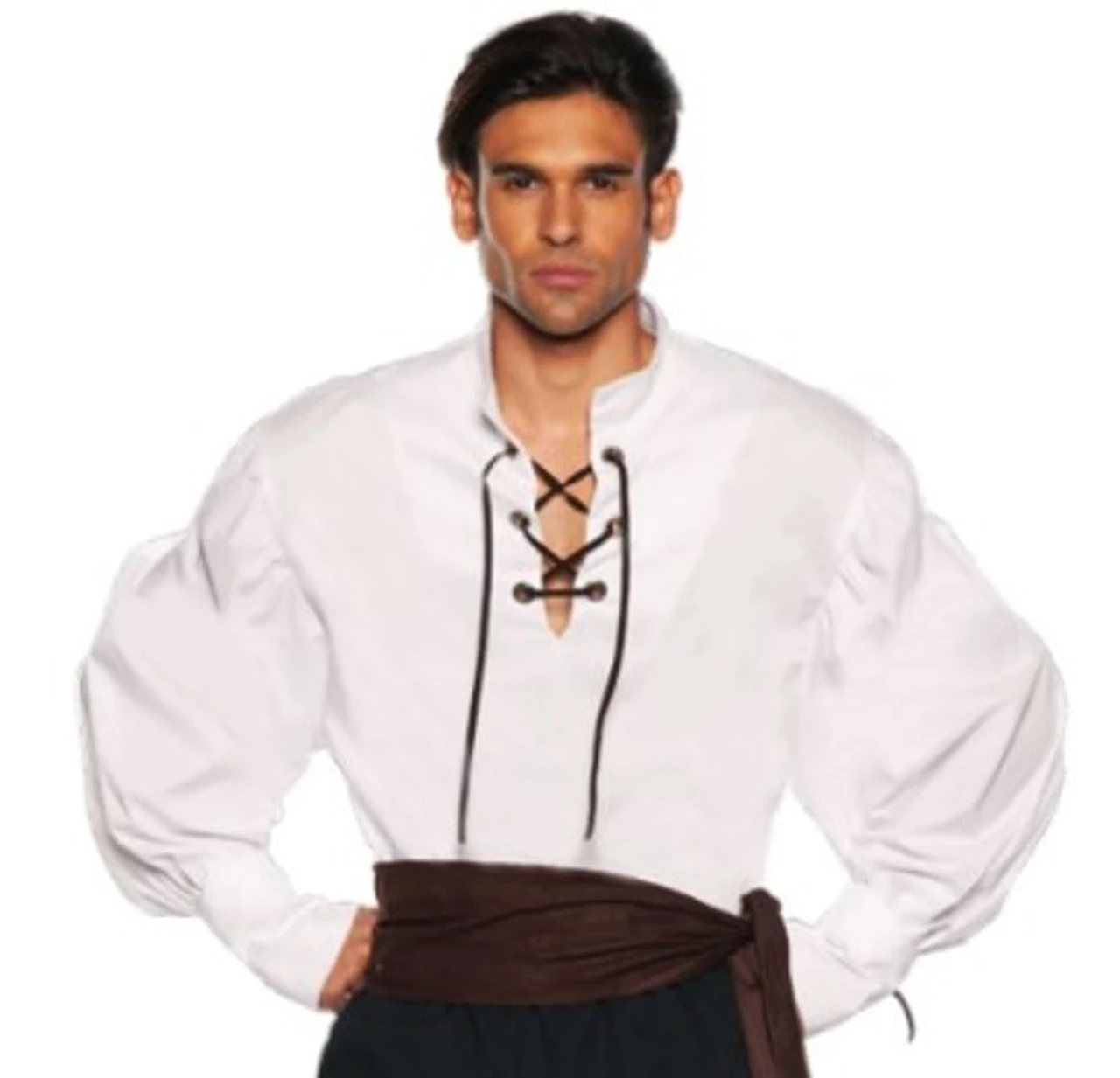 White Laced Front Costume Shirt | Pirates | Costume Pieces 1 White Laced Front Costume Shirt | Pirates | Costume Pieces
