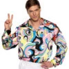 60s Multicolour Hippie Costume Shirt Plus Size | 1960s | Costume Pieces