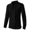 Black Medieval Lace-up Shirt | Medieval | Costume Pieces