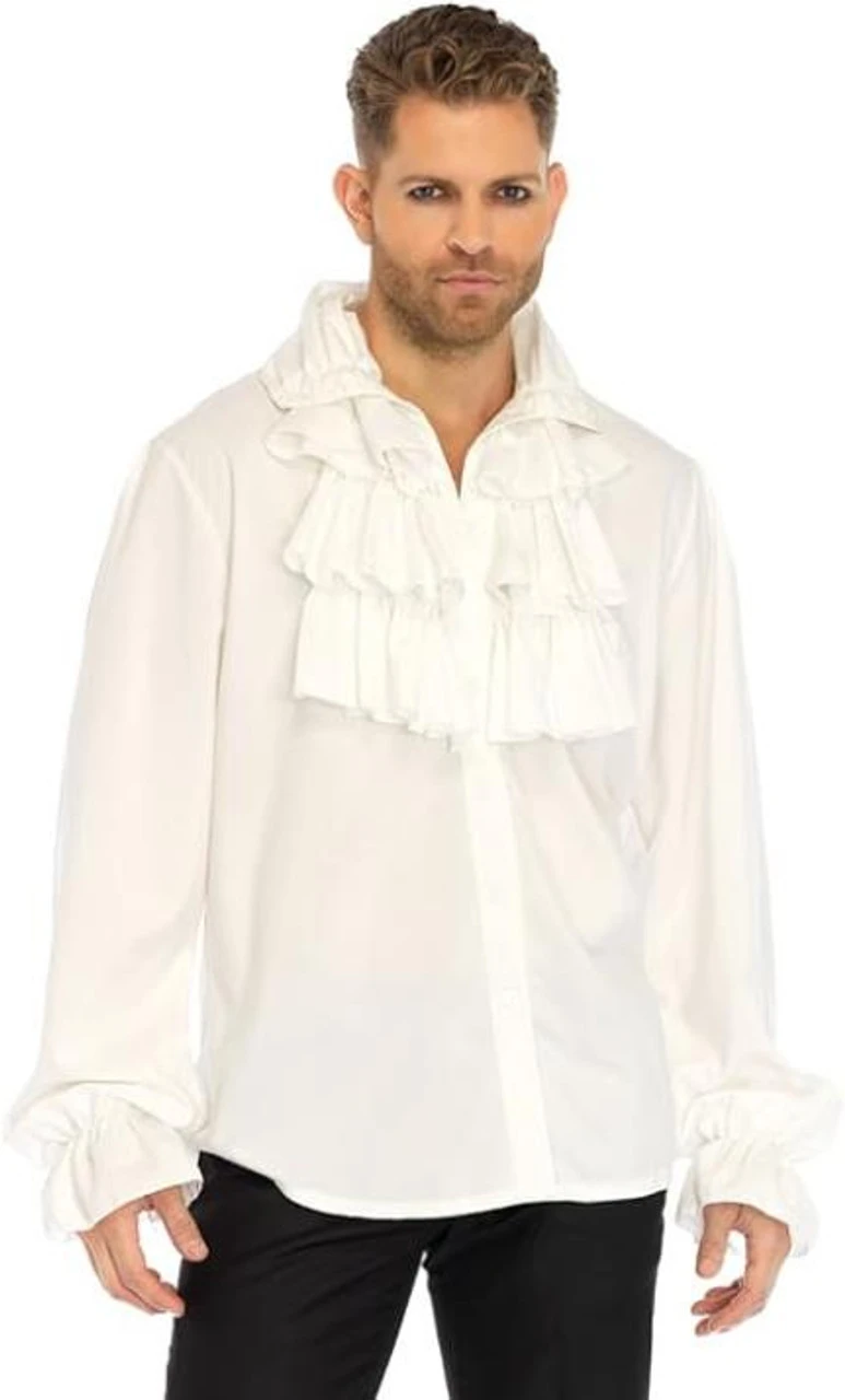White Ruffle Front Shirt | Medieval | Costume Pieces 1 White Ruffle Front Shirt | Medieval | Costume Pieces