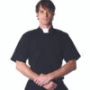 Black Priest Shirt With Collar | Religious | Costume Pieces