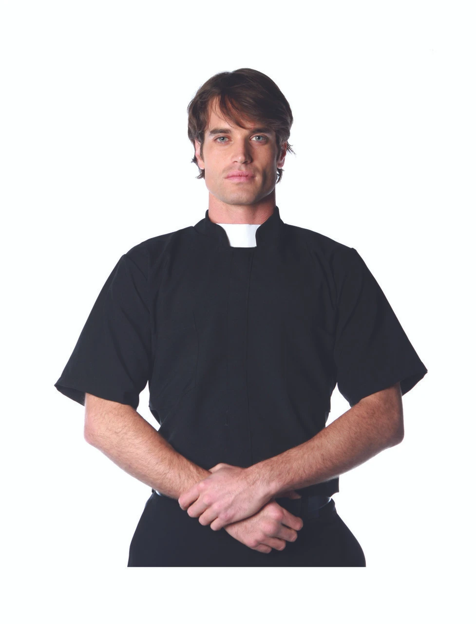 Black Priest Shirt With Collar | Religious | Costume Pieces 1 Black Priest Shirt With Collar | Religious | Costume Pieces