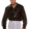 70s Black Disco Sequin Shirt | 1970s | Costume Pieces