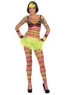 Rainbow Fishnet Top | Pride | Costume Pieces