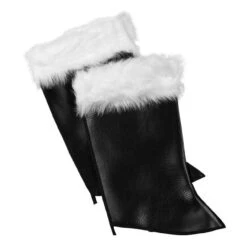 Naugahyde Santa Boot Tops With Fur | Christmas | Seasonal Accessories
